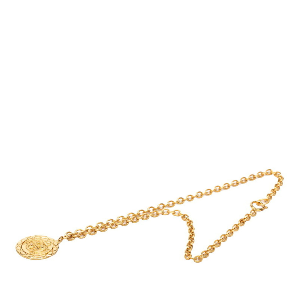 CHANEL Gold Logo Necklace - Picture 3 of 7
